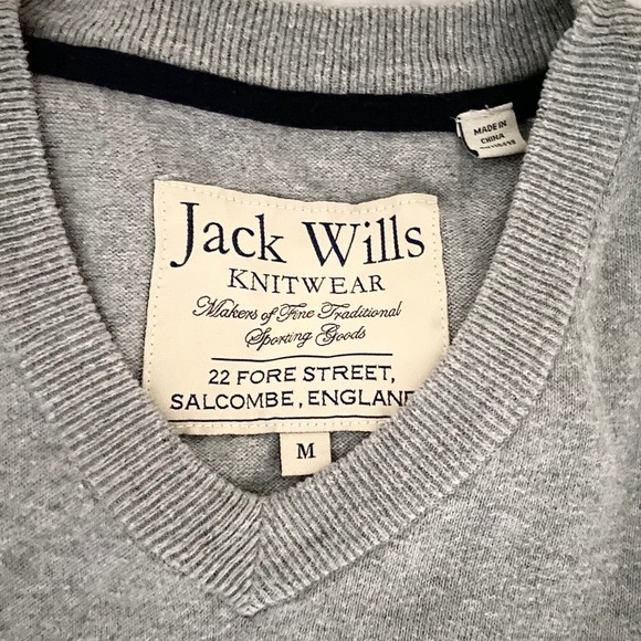 JACK WILLS fine men’s warm gray sweater retail $85 - Picture 7 of 8
